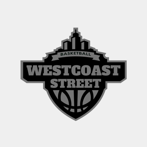 Westcoast Street Basketball League logo template Thumbnail