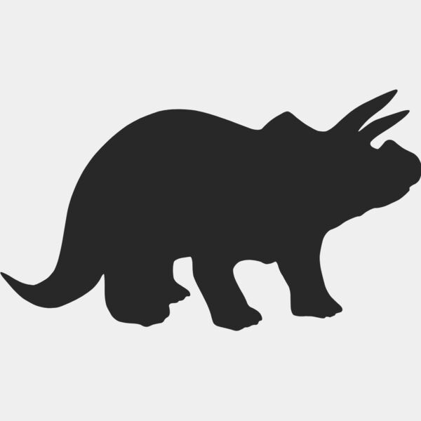 Triceratops Dinosaur Silhouette 1 Thumbnail