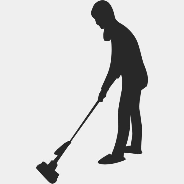 Housekeeper Sweeping Broom Silhouette 6 Thumbnail
