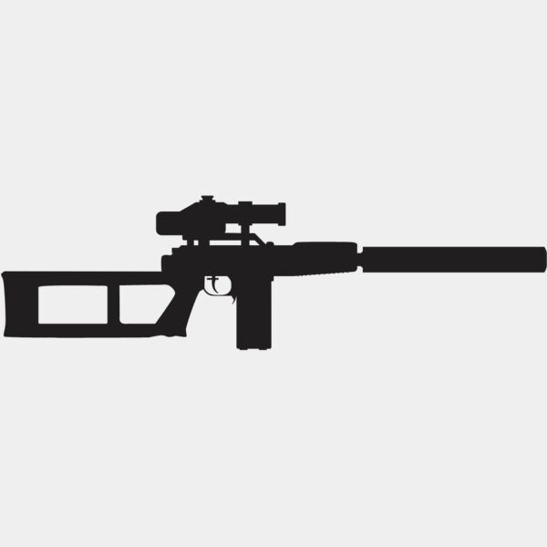 Assault Rifle Gun Silhouette 6 Thumbnail