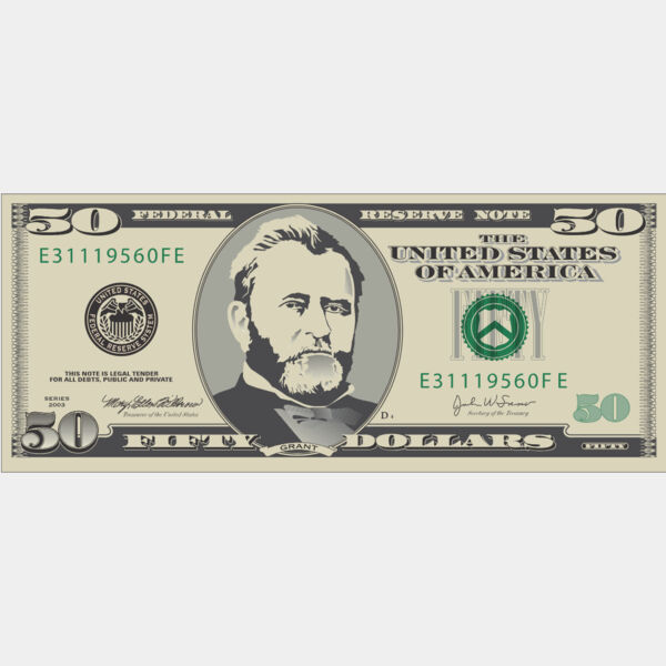 Fifty Dollar Bill 1 Thumbnail