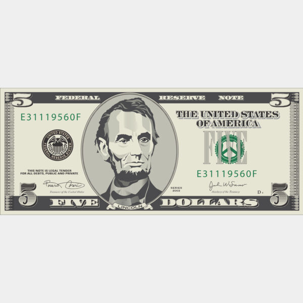 Five Dollar Bill 1 Thumbnail