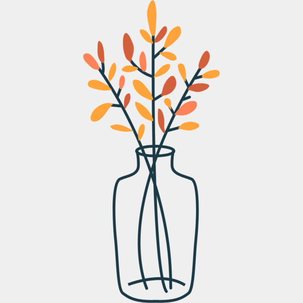 Autumn Fall Leaf Branch Vase 1 Thumbnail