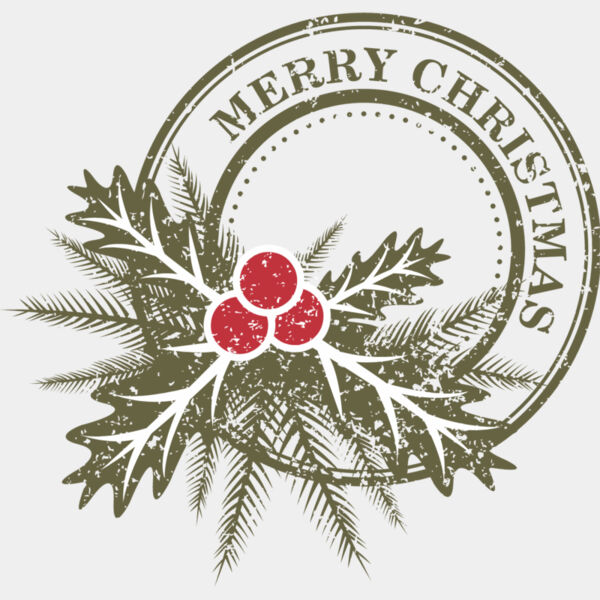 Merry Christmas Mistletoe Stamp 1 Thumbnail