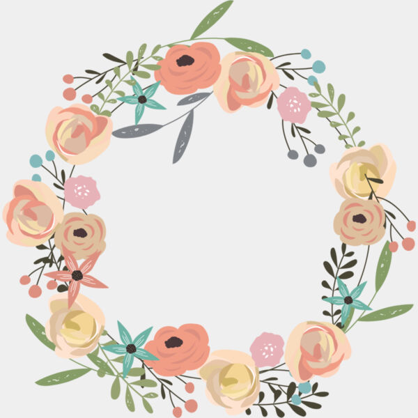 Watercolor Flower Floral Wreath 1 Thumbnail