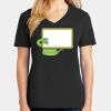 Ladies Core Cotton V-Neck Tee Thumbnail
