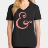 Ladies Core Cotton V-Neck Tee Thumbnail