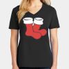 Ladies Core Cotton V-Neck Tee Thumbnail